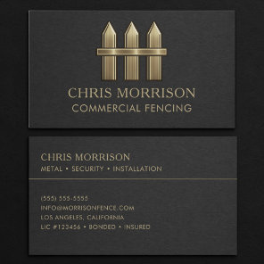 Commercial Fencing Business Card