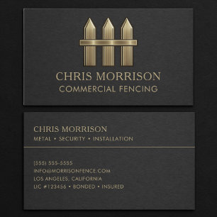 Commercial Fencing Business Card
