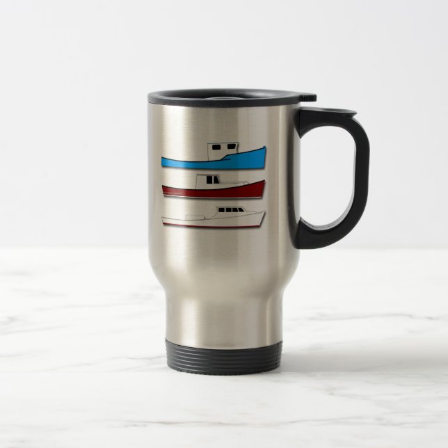 Commercial Fishing Boats Travel Mug (Right)
