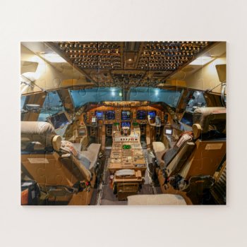 Commercial Jet Cockpit  Jigsaw Puzzle by paul68 at Zazzle
