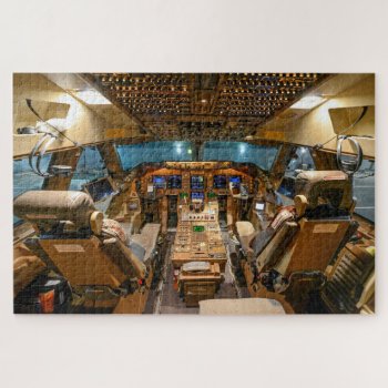 Commercial Jet Cockpit  Jigsaw Puzzle by paul68 at Zazzle