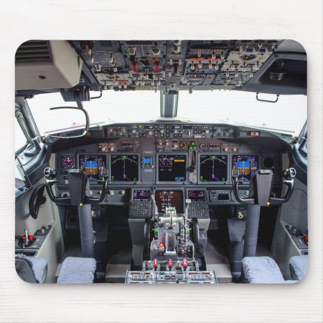 Commercial Jet Cockpit  Mouse Pad (Front)