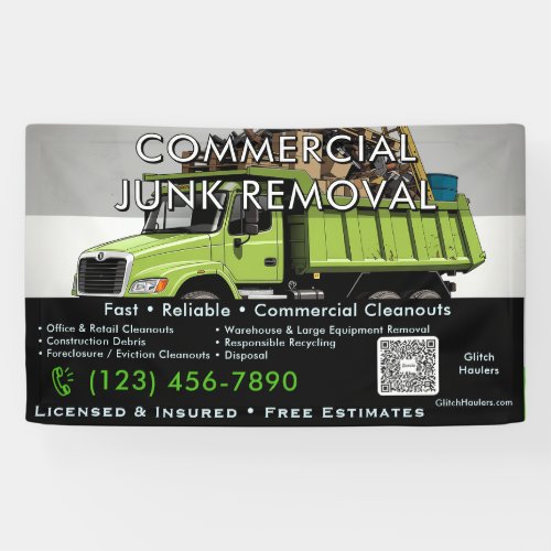 Commercial Junk Removal Banner Office Retail Clean