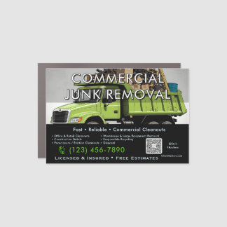 Commercial Junk Removal Car Magnet - Office Retail