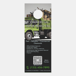 Commercial Junk Removal Door Hanger Office Retail