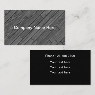 Commercial Or Residential Flooring Business Card