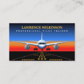Commercial Pilot Trainer Flight Business Cards | Zazzle