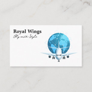 Commercial Plane Global Network Business Card