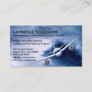 Commercial Plane In Sky Aviation Business Cards at Zazzle