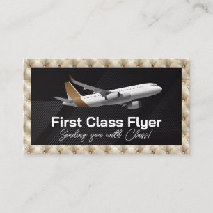 Commercial Plane Tufted Luxury Cushion Business Card