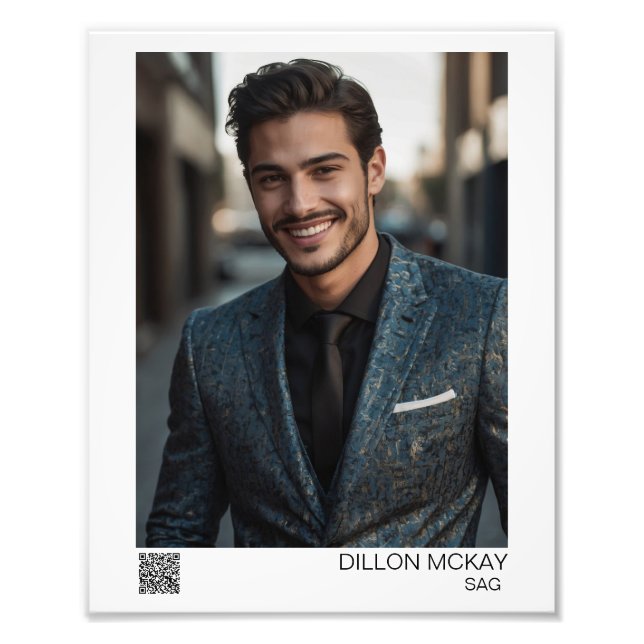 Commercial Print Headshot 8x10 Photo Enlargement (Front)