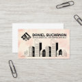 View of Commercial Properties | City Skyline Business Card | Zazzle