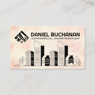 Commercial Properties   City Skyline Business Card