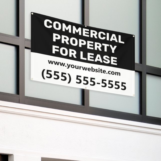 Commercial Property for Lease Banner (Outside Building)