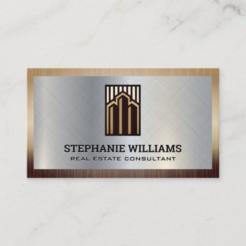 Commercial Real Estate Building Logo Business Card