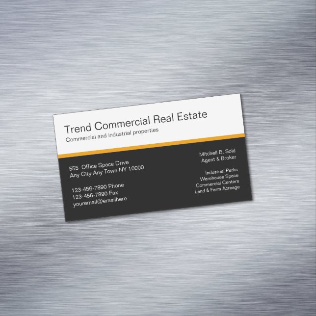 Commercial Real Estate Business Card Magnet (In Situ)