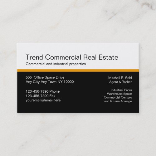 Commercial Real Estate Business Cards