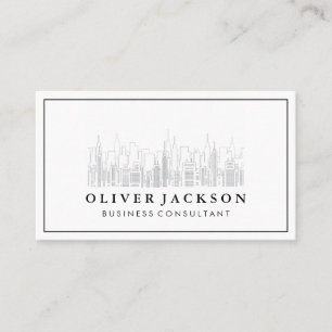 Commercial Real Estate   City Downtown Business Card