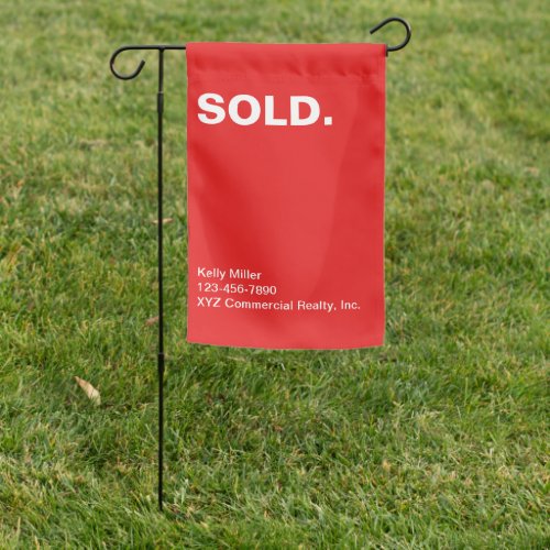 Commercial Realty Marketing SOLD Sign Customized 