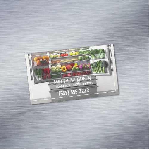 Commercial Refrigeration Business Card Magnet