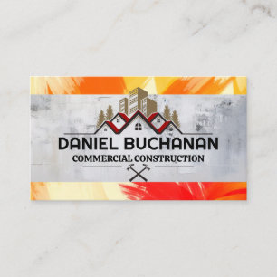 Commercial Residential Properties Construction Business Card