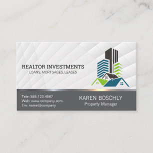Commercial Residential Real Estate Properties Business Card