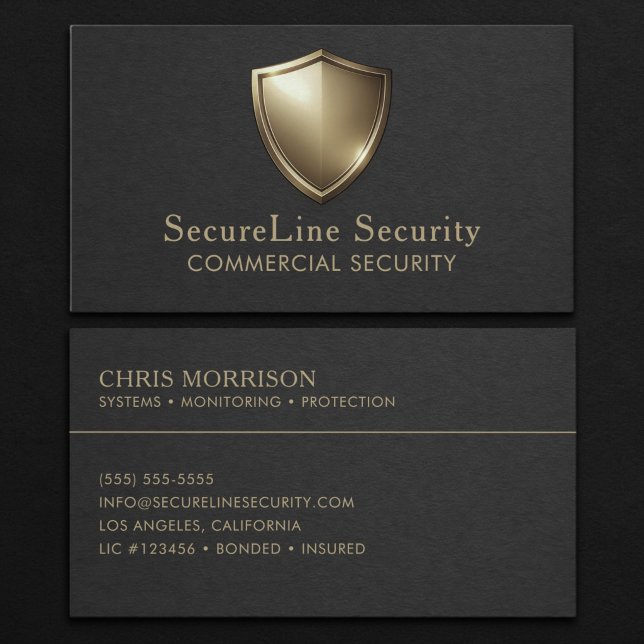 Commercial Security Business Card (Creator Uploaded)