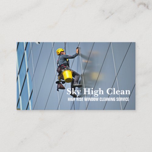 Commercial Skyscraper High Rise Window Cleaning  Business Card