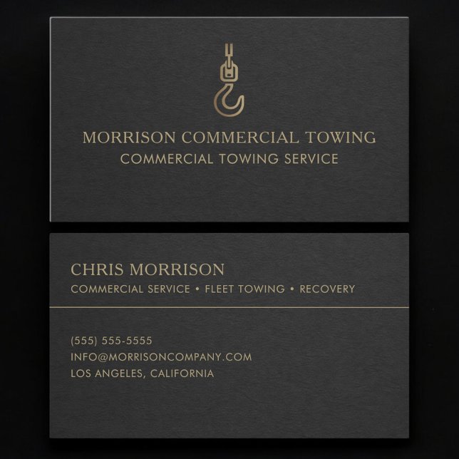 Commercial Towing Business Card (Creator Uploaded)