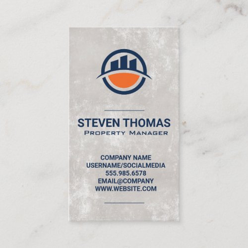 Commercial Town City Buildings Business Card