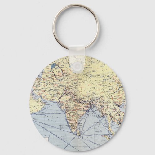 Commercial Trade Routes  South Asia Keychain