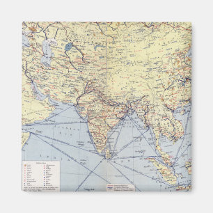 Commercial Trade Routes South Asia Magnet