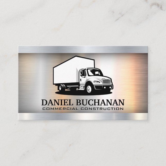 Commercial Truck Driver | Transport Business Card (Front)