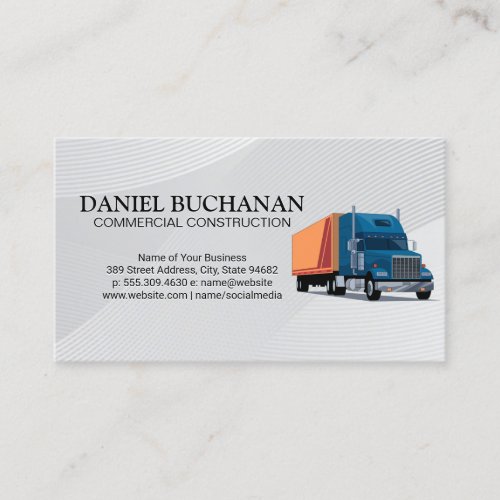 Commercial Trucking | Transport Industry Business Card