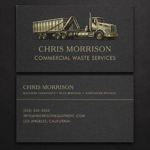 Commercial Waste Services Professional Business Card