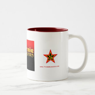 commie bastard, commie star, commie star, www.7... Two-Tone coffee mug
