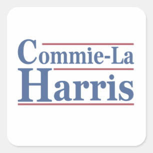 Commie-La Harris 2024 Funny Anti Kamala Harris Square Sticker