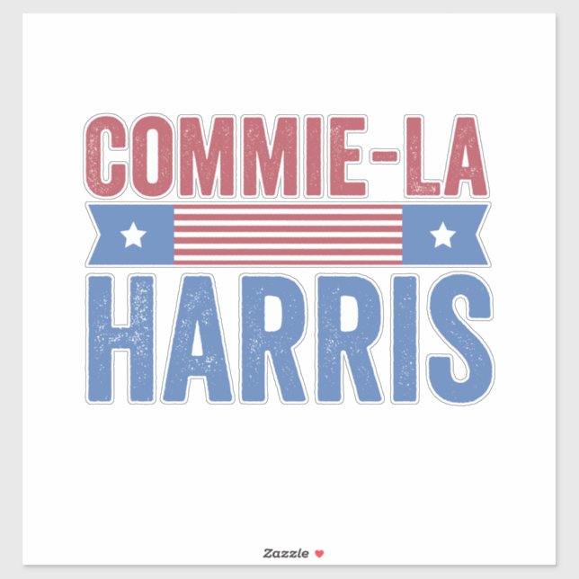 Commie-La Harris 2024 Funny Anti Kamala Harris Sticker (Sheet)