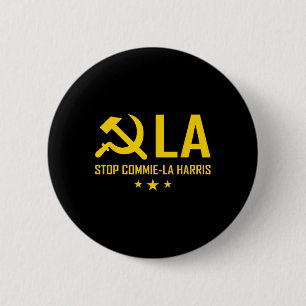 Commie-la Kamala Harris Tim Wheimer Coach 2024 La Button