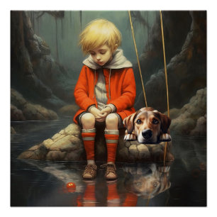 Commiserating Glossy Poster