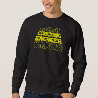 Commissioning Engineer  Space Backside Design Sweatshirt