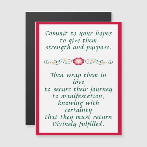 Commit Hope Love Inspirational Card