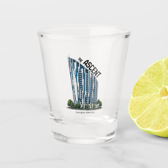 Commit To Be Fit ASCENT Shot Glass (Front)
