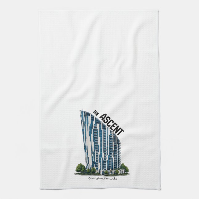 Commit To Be Fit ASCENT t-shirt Kitchen Towel (Vertical)