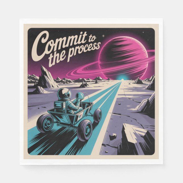 Commit To The Process Napkins (Front)