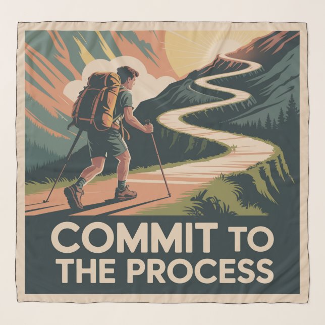 Commit To The Process Scarf (Front)
