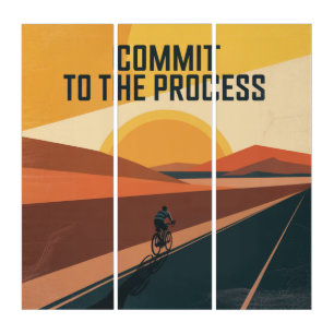 Commit To The Process Triptych