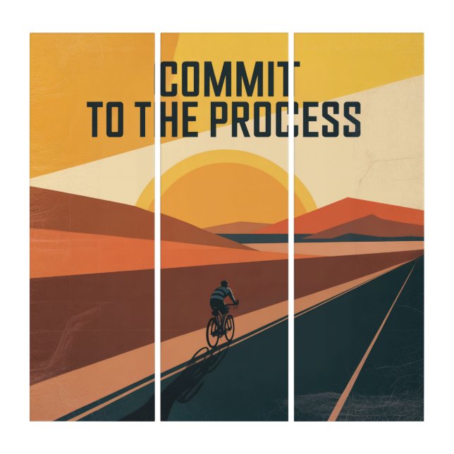 Commit To The Process Triptych (Front)