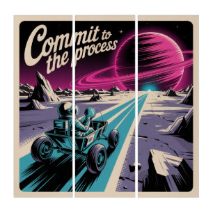 Commit To The Process Triptych