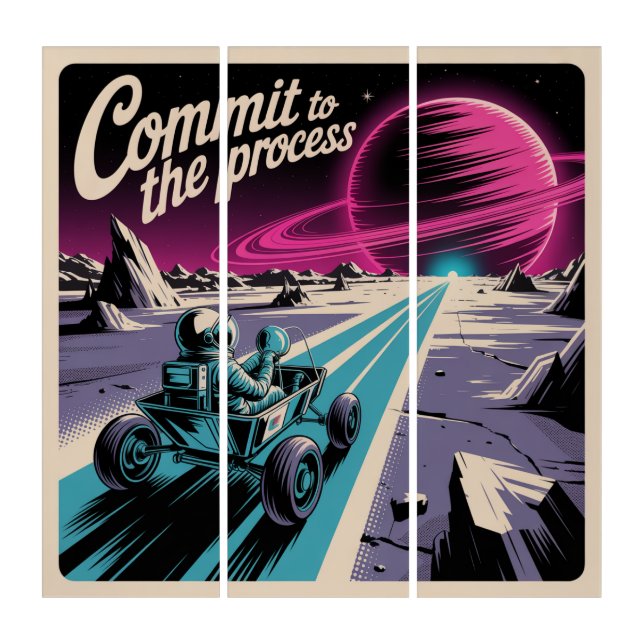Commit To The Process Triptych (Front)